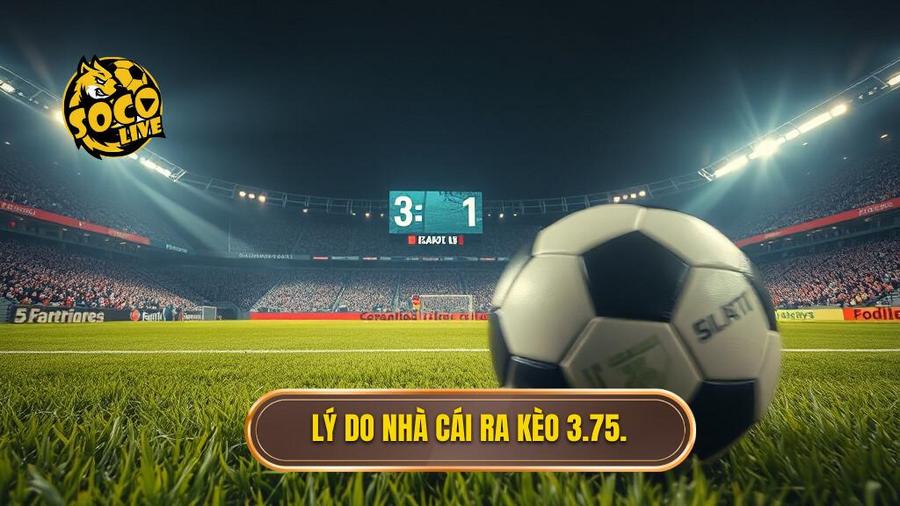 2. Lý do nhà cái ra kèo 3.75.