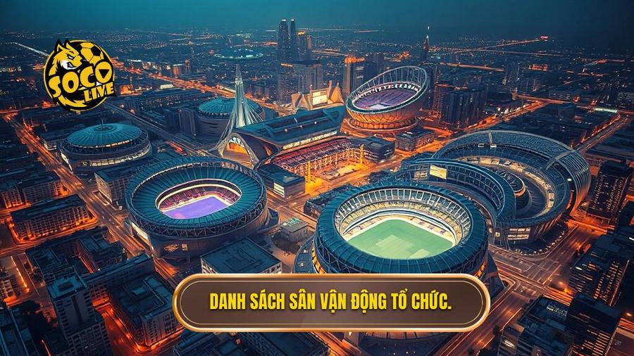 Danh sách các thành phố và sân vận động tổ chức